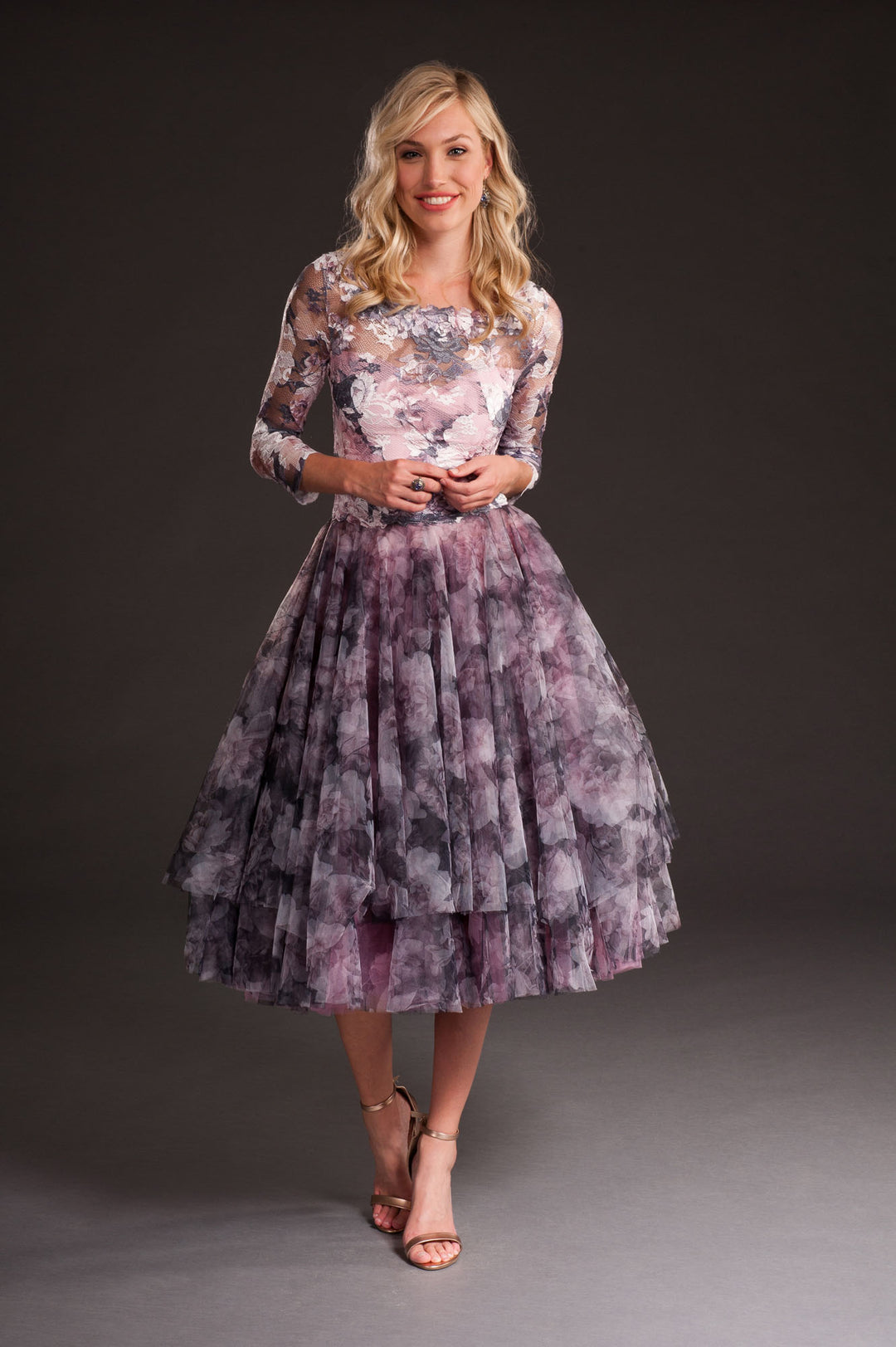 Beautiful Dress with layered skirt-0