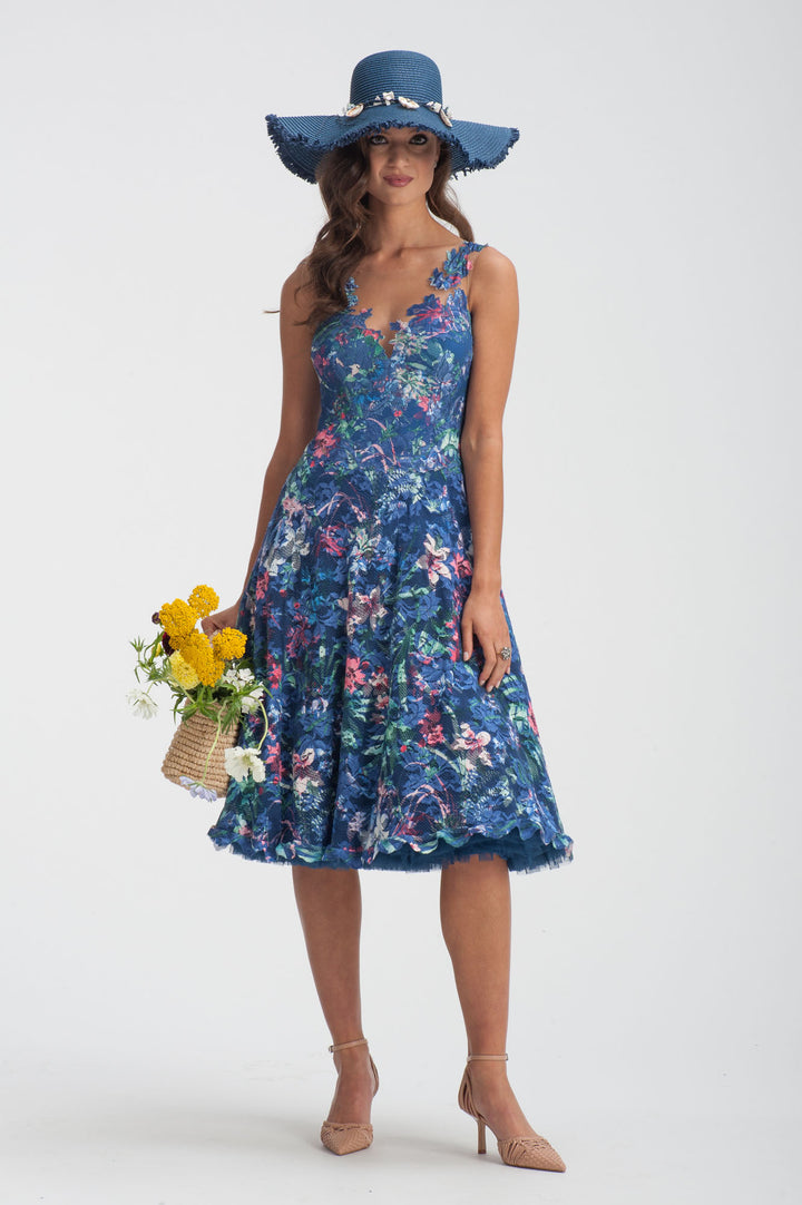Printed Tutu Cocktail Dress-6