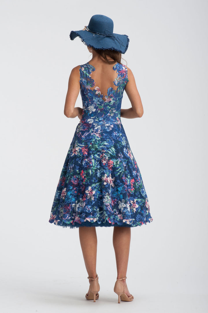 Printed Tutu Cocktail Dress-5