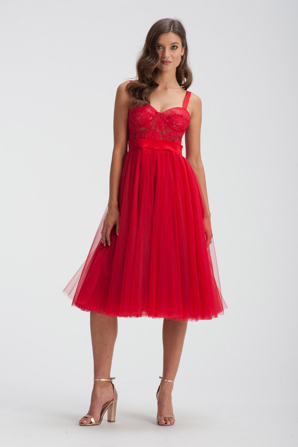 Valentino Red Tulle Dress-1
